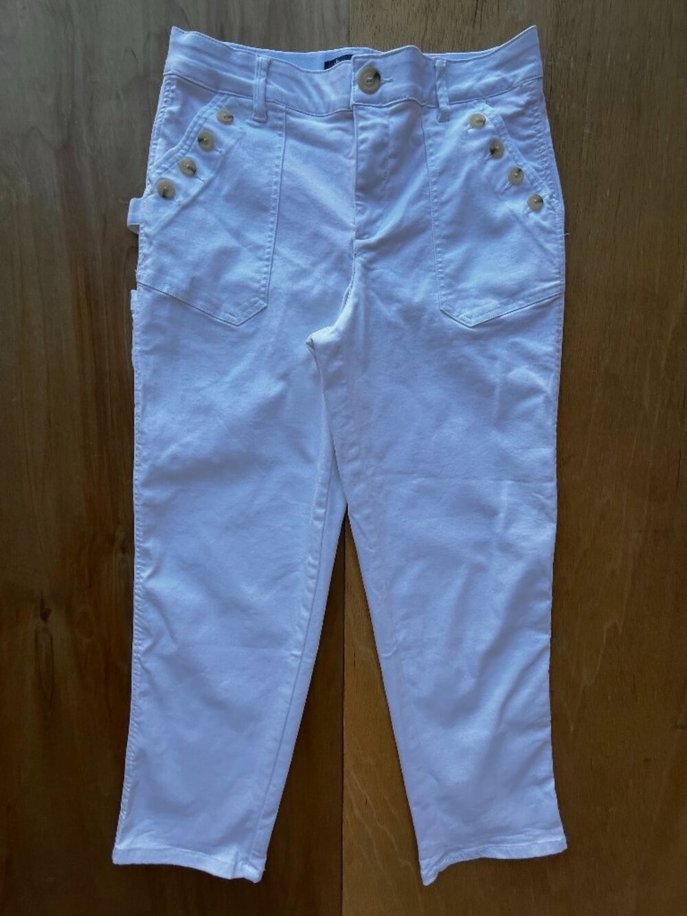DEMOCRACY AB SOLUTION CARPENTER JEANS WOMEN’S sz 8 White NEW